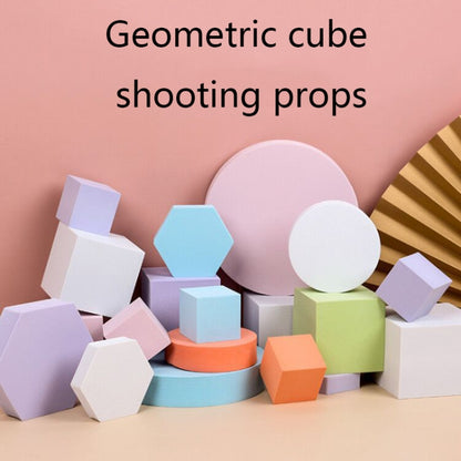 8 PCS Geometric Cube Photo Props Decorative Ornaments Photography Platform, Colour: Small Purple Rectangular - Camera Accessories by buy2fix | Online Shopping UK | buy2fix