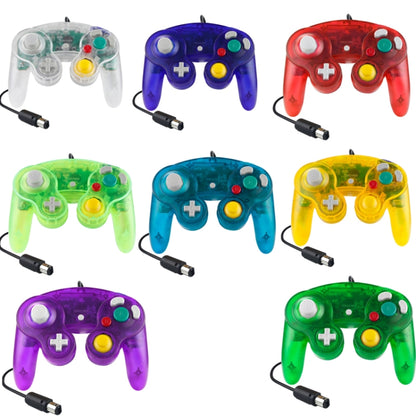 5 PCS Single Point Vibrating Controller Wired Game Controller For Nintendo NGC(Ink Green) - Gamepads by buy2fix | Online Shopping UK | buy2fix