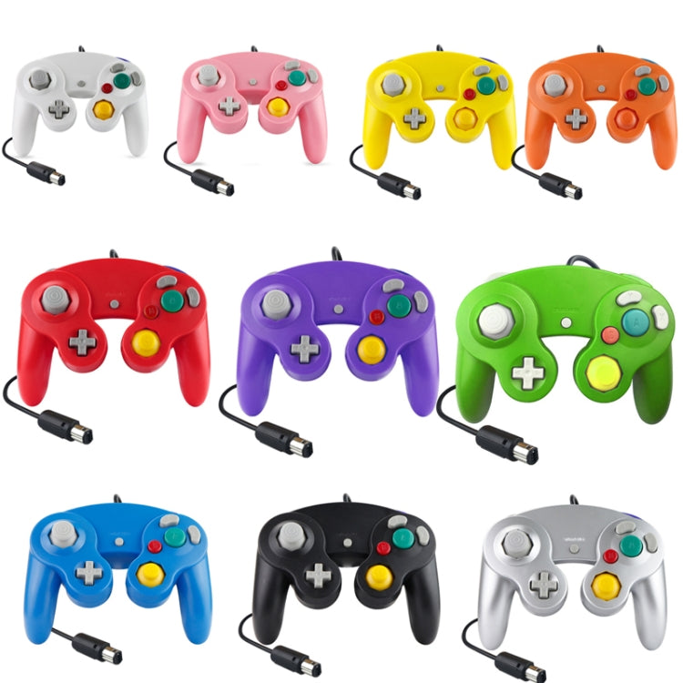 2 PCS Single Point Vibrating Controller Wired Game Controller For Nintendo NGC / Wii, Product color: Green - Gamepads by buy2fix | Online Shopping UK | buy2fix