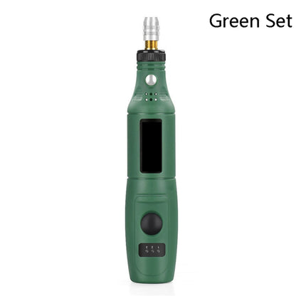 Mini Electrical Engraving Pen Cutting And Polishing Electrical Grinder Tool Set, US Plug(Green) - Home & Garden by buy2fix | Online Shopping UK | buy2fix