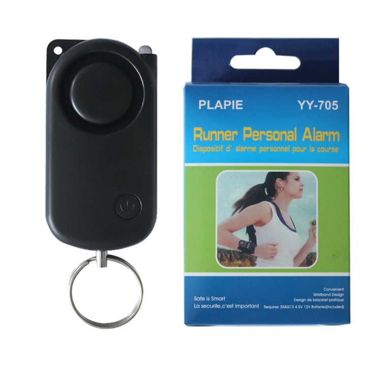 PLAPIE YY-705 120dB Outdoor Sports Runner Personal Alarm(Black+Conventional Wristband) - Security by buy2fix | Online Shopping UK | buy2fix