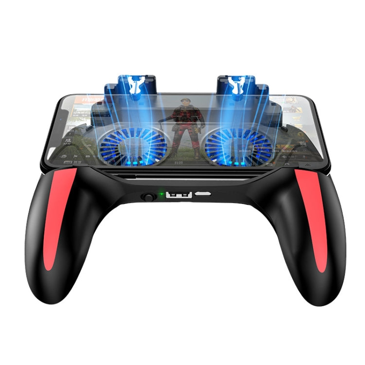 H10 3 in 1 Plug-in Type Dual Fan Cooling Gamepad Game Auxiliary Button Grip with Stand - Cooling Fan Radiator by buy2fix | Online Shopping UK | buy2fix