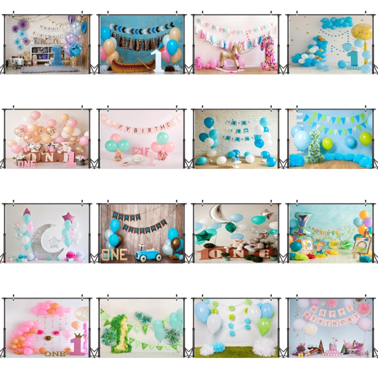 2.1m x 1.5m One Year Old Birthday Photography Background Cloth Birthday Party Decoration Photo Background(523) - Camera Accessories by buy2fix | Online Shopping UK | buy2fix