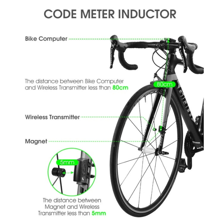 WEST BIKING Mountain Road Bike Five Language Code Table USB Riding Wireless Code Table Speedometer(Black) - Speedometers by WEST BIKING | Online Shopping UK | buy2fix