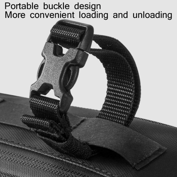 WEST BIKING 3L Bicycle Front Beam/Saddle Tail Bag Riding Diagonal Belt Bag(Black) - Bicycle Bags by WEST BIKING | Online Shopping UK | buy2fix