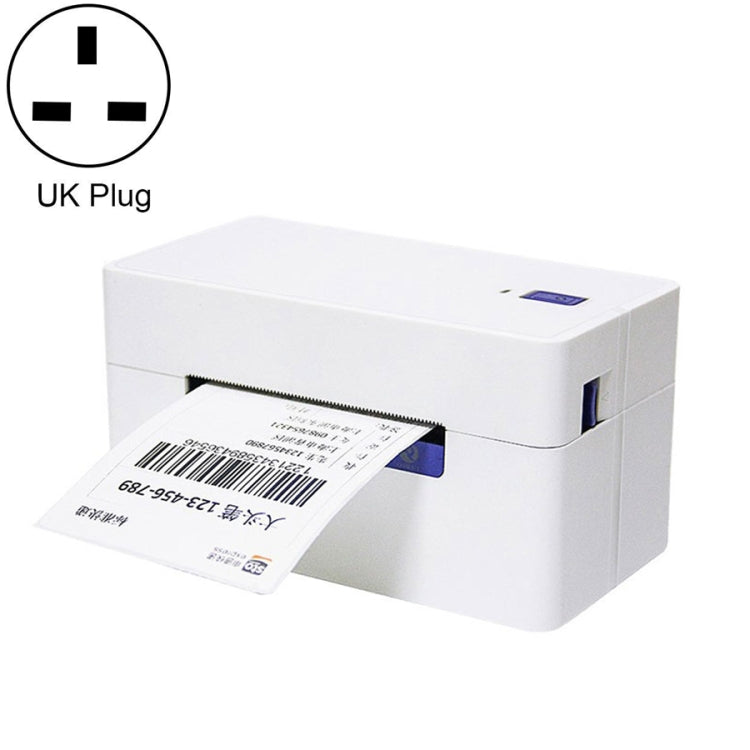 QIRUI 104mm Express Order Printer Thermal Self-adhesive Label Printer, Style:QR-488(UK Plug) - Consumer Electronics by buy2fix | Online Shopping UK | buy2fix