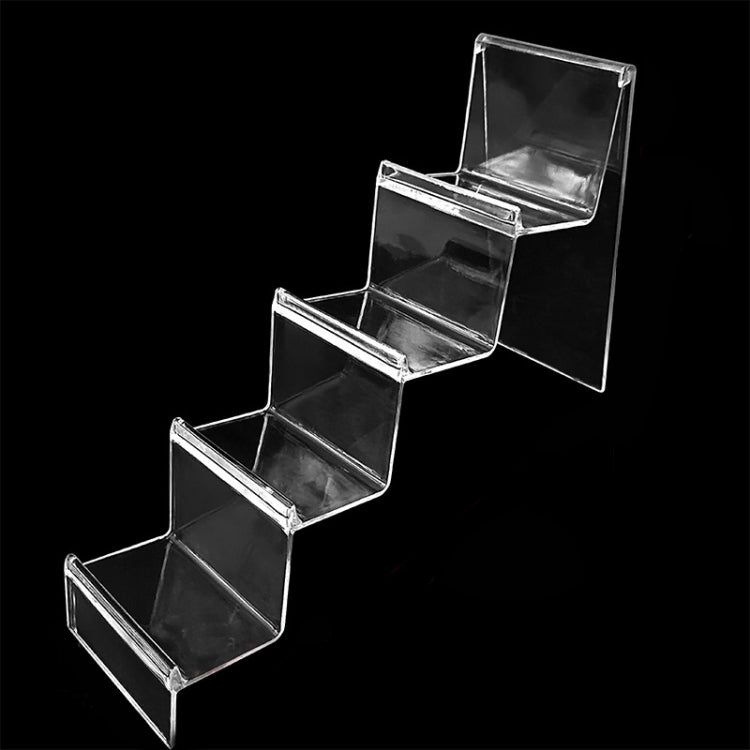 10 PCS Thickened Transparent Wallet Holder Plastic Phone Mask Display Stand Counter Display Stand,Specification: No. 3 4 Layer - Desktop Holder by buy2fix | Online Shopping UK | buy2fix