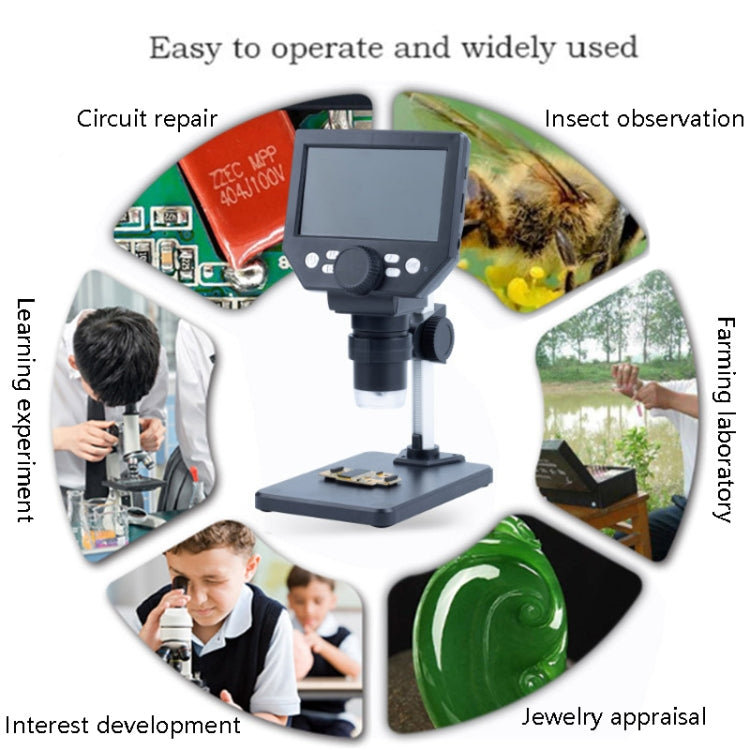 G1000 Digital Microscope HD Mobile Phone Repair Electron Microscope, Specification: Aluminum Plastic Bracket - Digital Microscope by buy2fix | Online Shopping UK | buy2fix