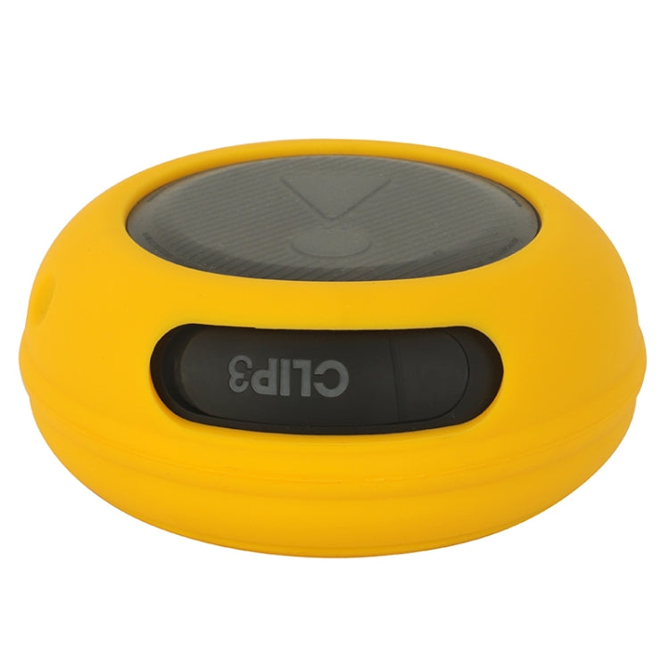 For JBL Clip 3 Bluetooth Speaker Soft Silicone Protective Cover(Yellow) - Protective Case by buy2fix | Online Shopping UK | buy2fix