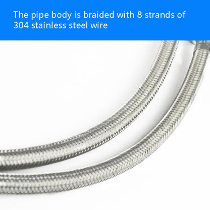 4 PCS Weave Stainless Steel Flexible Plumbing Pipes Cold Hot Mixer Faucet Water Pipe Hoses High Pressure Inlet Pipe, Specification: 80cm 3.5cm Copper Rod - Home & Garden by buy2fix | Online Shopping UK | buy2fix