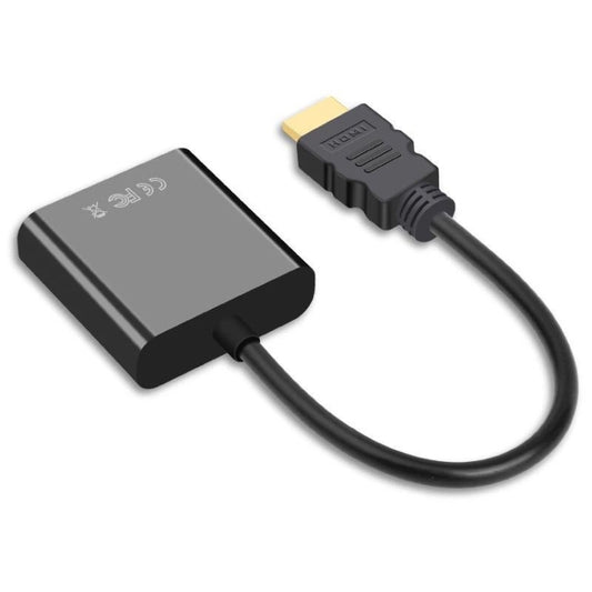 2 PCS Jasoz 1080P HDMI To VGA Converter Oxygen-Free Copper Core, Colour: Black - Converter by Jasoz | Online Shopping UK | buy2fix