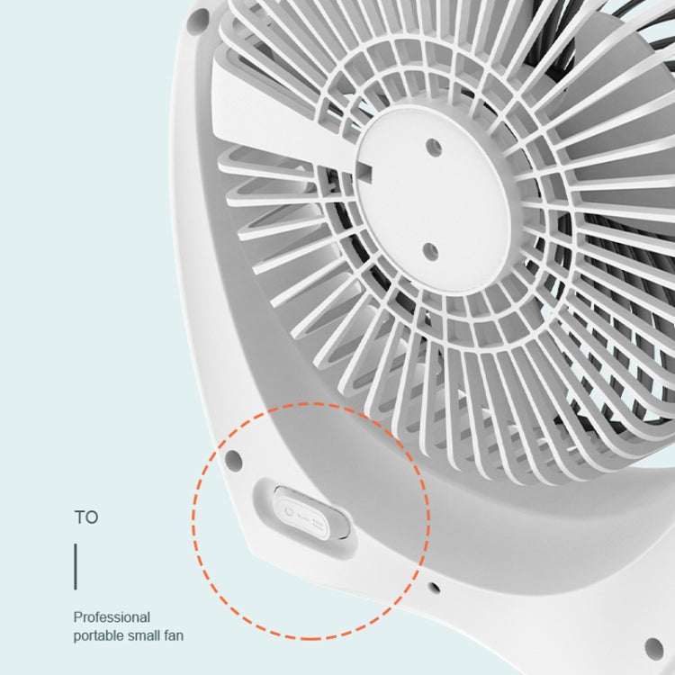 USB Desktop Fan Mini Home Dormitory Portable Fan, Colour: U Type (Gold) - Consumer Electronics by buy2fix | Online Shopping UK | buy2fix