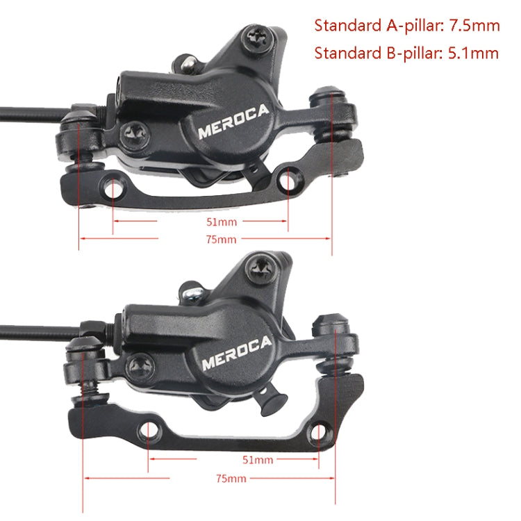 Meroca M800 Bicycle Brake Mountain Bike Universal Bilateral Brake Oil Pressure Disc Brake, Style: 1 Pair Oil Brakes - Bicycle Brake Parts by Meroca | Online Shopping UK | buy2fix