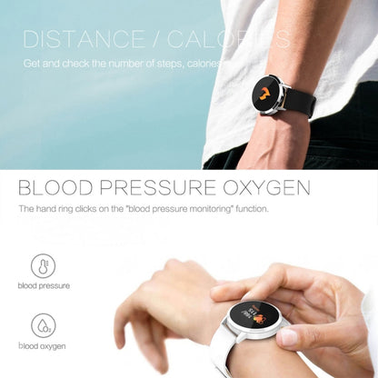 Q8 OLED Color Screen Fashion Smart Watch  IP67 Waterproof, Support Heart Rate Monitor / Blood Pressure Oxygen / Fitness Tracker(Blue) - Smart Wear by buy2fix | Online Shopping UK | buy2fix