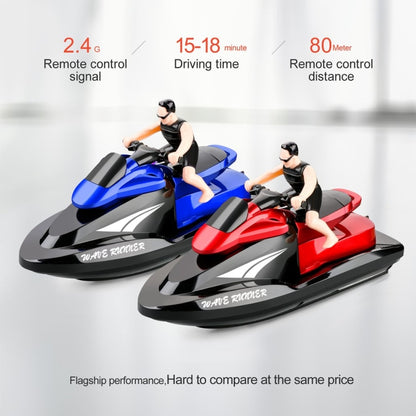 809  2.4G Remote Control Motor Speed Boat High Speed Electric Yacht Model Children Water Toys, Specification Single Battery (Red) - RC Boats by buy2fix | Online Shopping UK | buy2fix