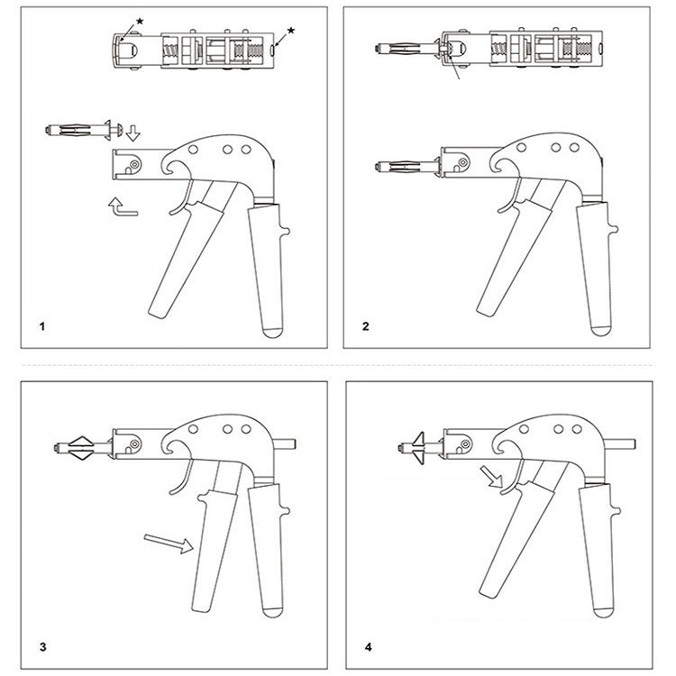 90092 Manual Rivet Hollow Screw Gecko Decoration Expansion Tool For M4/M6/M8/M10 - Others by buy2fix | Online Shopping UK | buy2fix