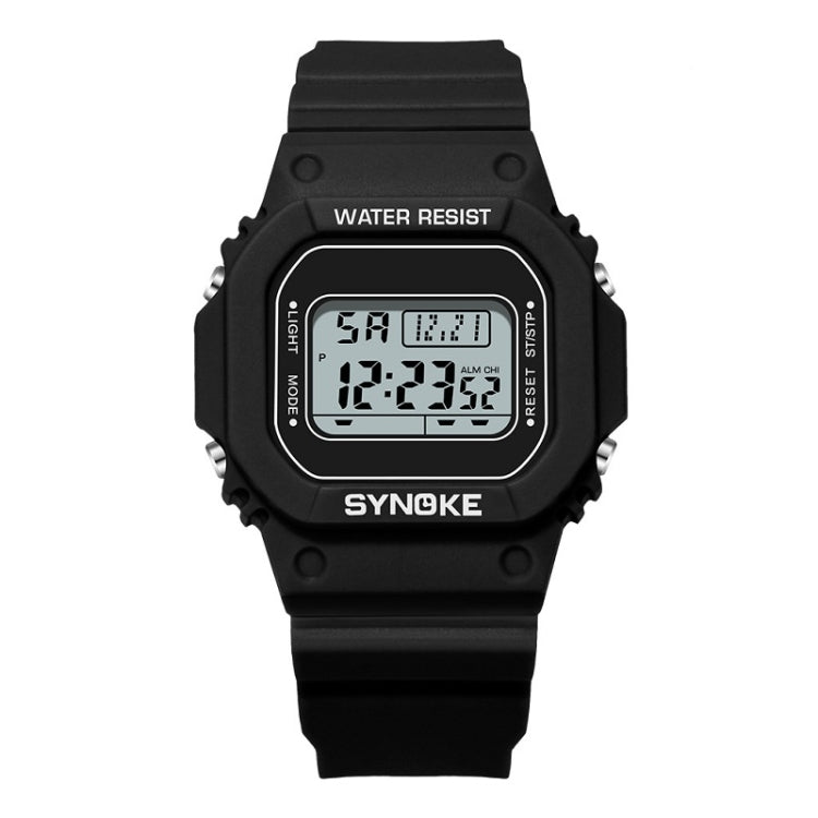 SYNOKE 9620 Couple Sports Plastic Strap Electronic Watch(Cool Black) - Couple Watches by SYNOKE | Online Shopping UK | buy2fix