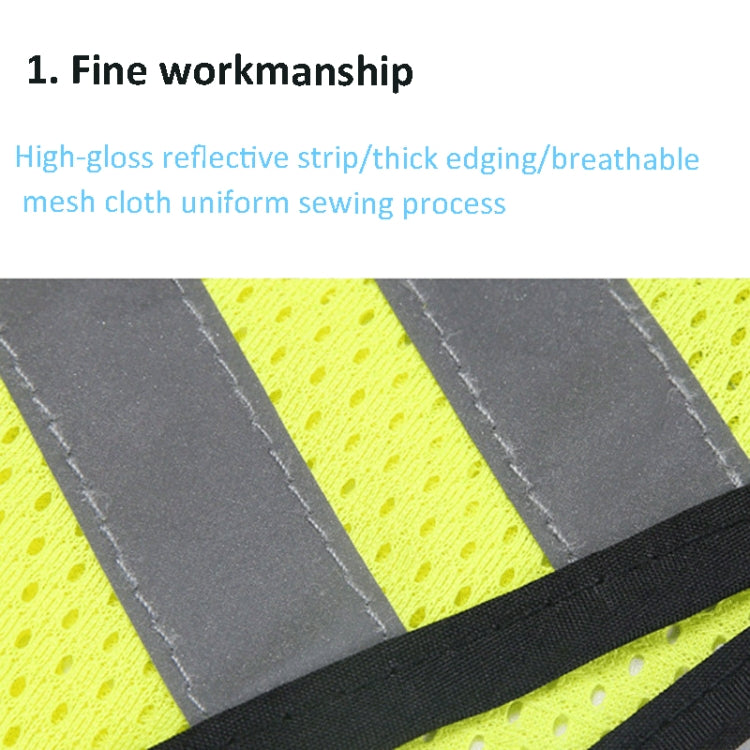 Sports Reflective Vest Night Running Outdoor Reflective Clothing Traffic Safety Reflective Vest,Style: With Led(Fluorescent Yellow) - In Car by buy2fix | Online Shopping UK | buy2fix