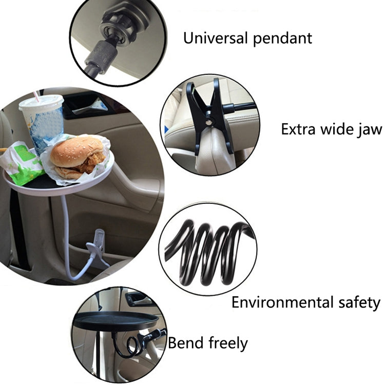 YP-106 Convenient Car PC Tray Car Lazy People Beverage Table(White) - In Car by buy2fix | Online Shopping UK | buy2fix