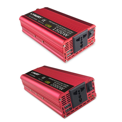 LVYUAN Car Inverter Dual USB Power Converter, Specification: 24V to 220V 1500W - In Car by LVYUAN | Online Shopping UK | buy2fix