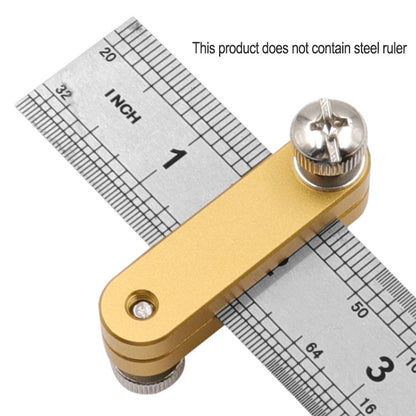 Steel Ruler Limit Adjustment Positioning Block Woodworking Marking Locator(Straightedge Locator) - Others by buy2fix | Online Shopping UK | buy2fix