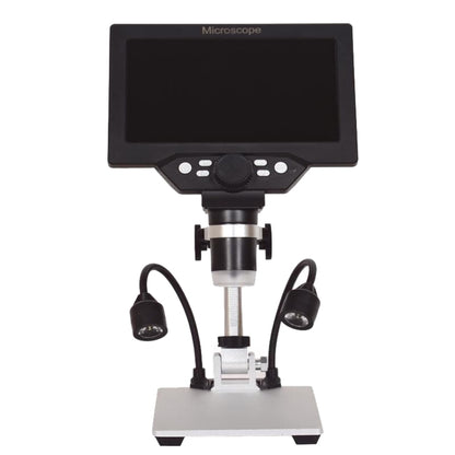 G1200D 7 Inch LCD Screen 1200X Portable Electronic Digital Desktop Stand Microscope(UK Plug With Battery) - Consumer Electronics by buy2fix | Online Shopping UK | buy2fix
