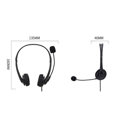 SOYTO SY490 Teaching Office Network Class Student Education Computer Headset, Style: Double Ear Black 3.5mm - Multimedia Headset by SOYTO | Online Shopping UK | buy2fix