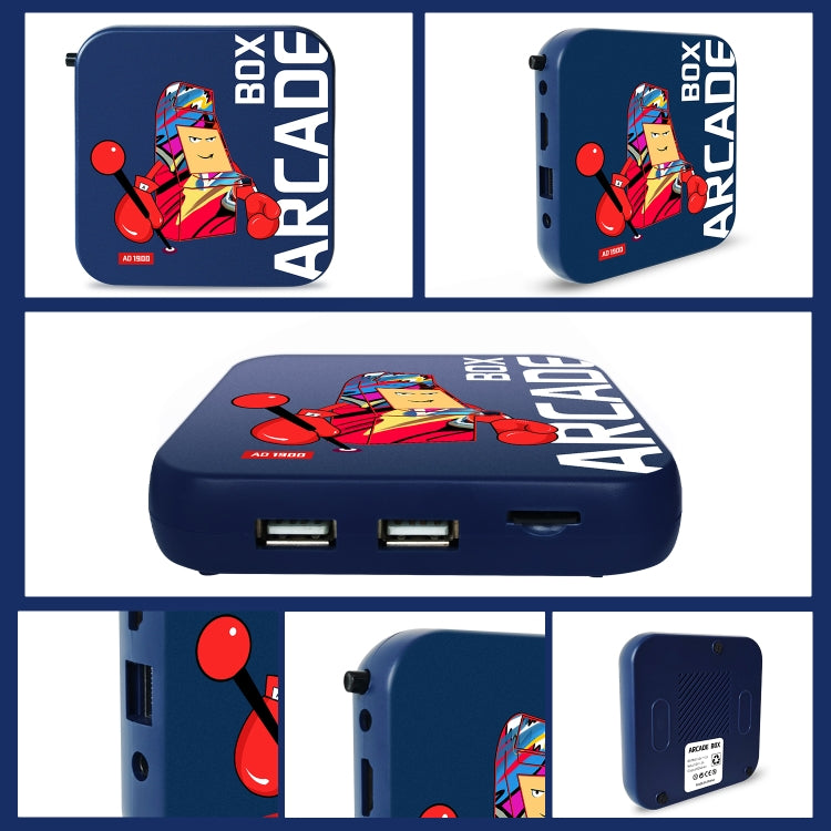 Arcade Box 256G Wireless Video Game Machine Box 4K HD Display For PS1/PSP/N64/DC, AU Plug - Pocket Console by buy2fix | Online Shopping UK | buy2fix