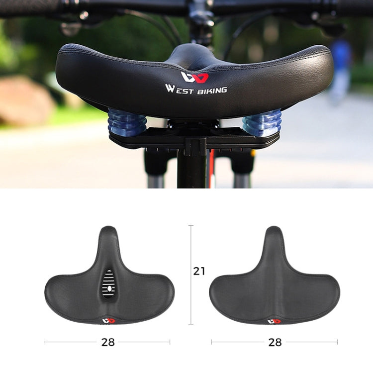 WEST BIKING Bicycle Big Butt Shock Absorption Soft Saddle(Groove Type) - Bicycle Saddle by WEST BIKING | Online Shopping UK | buy2fix