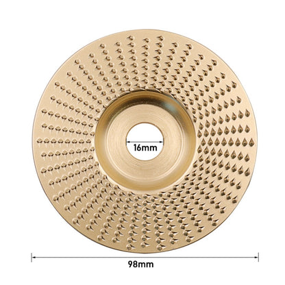 Woodworking Sanding Plastic Stab Discs Hard Round Grinding Wheels For Angle Grinders, Specification: 98mm Golden Plane - Abrasive Tools & Accessories by buy2fix | Online Shopping UK | buy2fix