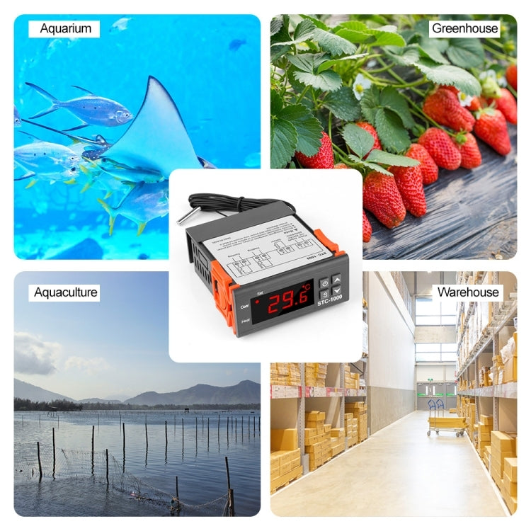 STC-1000 Aquarium Incubation Seafood Machine Electronics Number Microcomputer Temperature Controller Switch(12V) - Consumer Electronics by buy2fix | Online Shopping UK | buy2fix