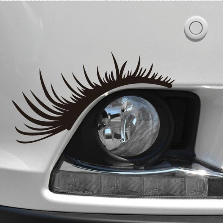 5 Pairs Car Big Lamp Eyebrow Sticker Sexy Eye Eyelash Car Sticker(Blue) - In Car by buy2fix | Online Shopping UK | buy2fix