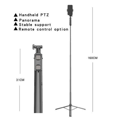 CYKE Folding Telescopic Mobile Phone Broadcast Stand Tripod, Specification: A61-1.6m (Cloud Station) - Consumer Electronics by CYKE | Online Shopping UK | buy2fix