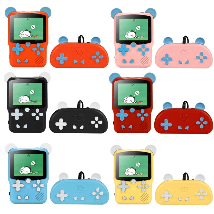 I50 999 in 1 Children Cat Ears Handheld Game Console, Style: Doubles (Black) - Pocket Console by buy2fix | Online Shopping UK | buy2fix