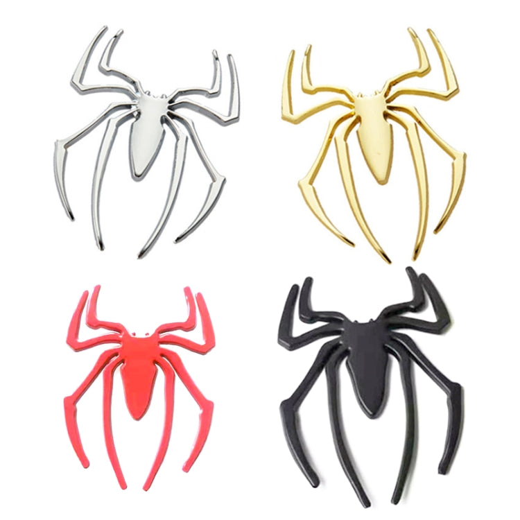 10 PCS Metal Three-Dimensional Spider Car Sticker, Color Random Delivery - In Car by buy2fix | Online Shopping UK | buy2fix