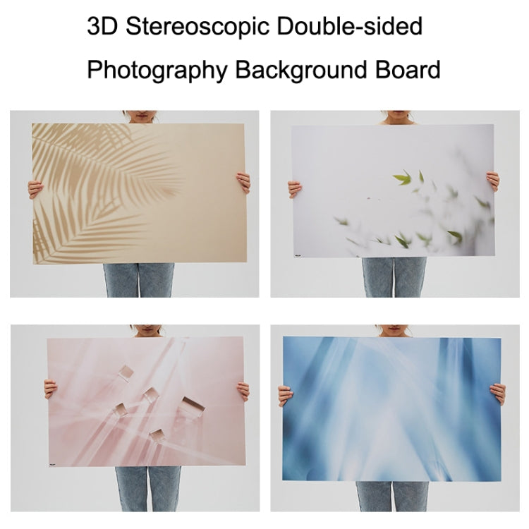 2 PCS 3D Stereoscopic Double-sided Photography Background Board(Flower Rhyme 1) - Camera Accessories by buy2fix | Online Shopping UK | buy2fix