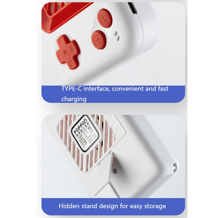 PROFAN XH008 USB Hanging Game Console Shape Fan with Bracket, Style: Basic Type (Red) - Consumer Electronics by PROFAN | Online Shopping UK | buy2fix