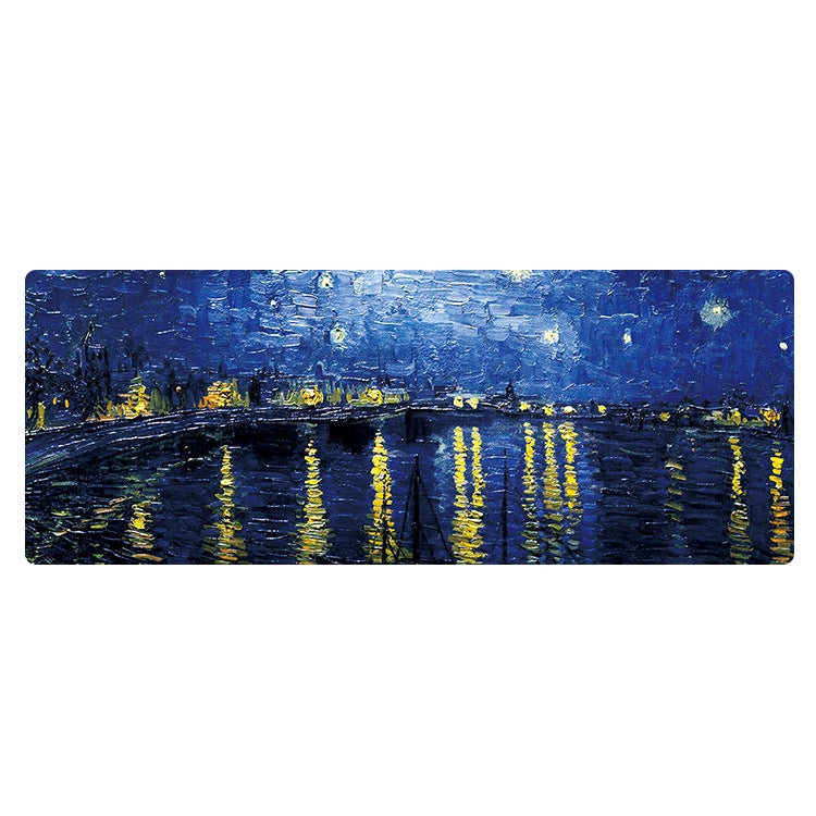 400x900x4mm Locked Am002 Large Oil Painting Desk Rubber Mouse Pad(Starry Night) - Mouse Pads by buy2fix | Online Shopping UK | buy2fix