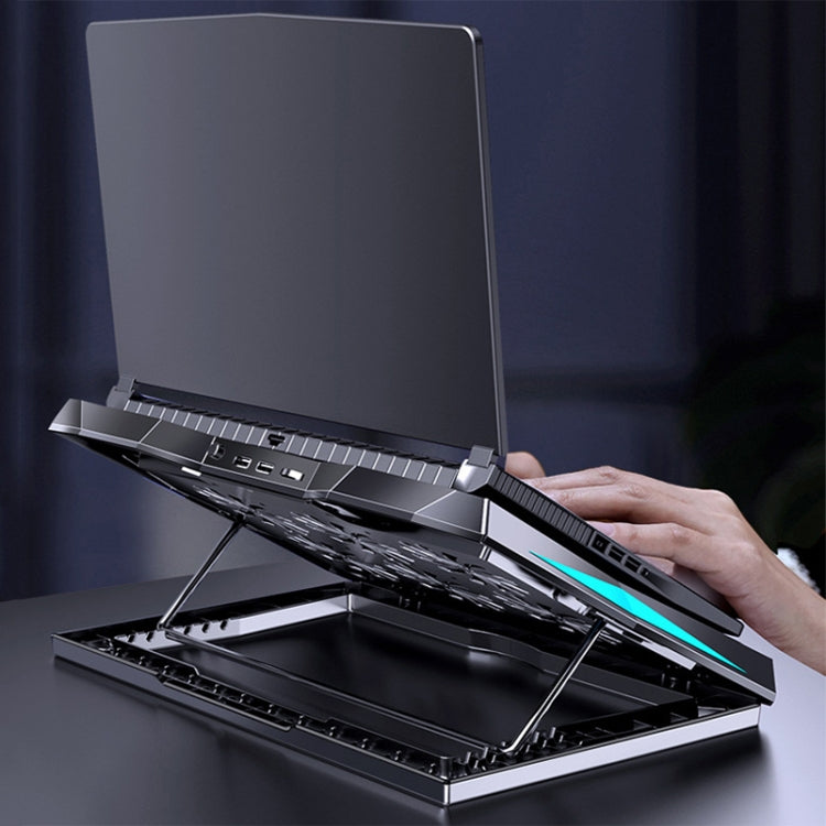 MC Q3 Lifting and Folding Laptop Cooler(Black) - Cooling Pads by MC | Online Shopping UK | buy2fix