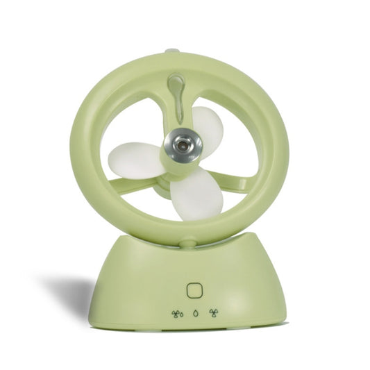 Mini USB Rechargeable Spray Fan Student Dormitory Office Desktop Mute Fan(Frosted Matcha Green) - Consumer Electronics by buy2fix | Online Shopping UK | buy2fix