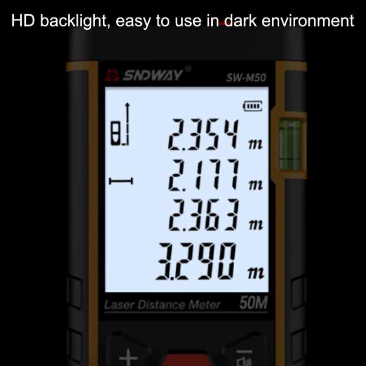 SNDWAY SW-M100 Laser Distance Meter Infrared Measuring Instrument, Distance: 100m - Consumer Electronics by SNDWAY | Online Shopping UK | buy2fix