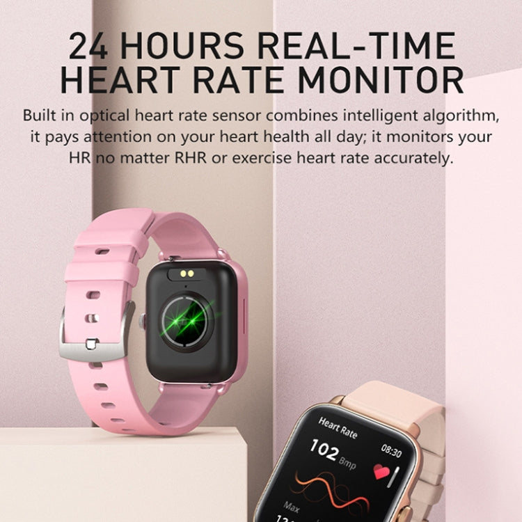 LOANIY Y22 Heart Rate Monitoring Smart Bluetooth Watch, Color: Pink - Smart Wear by LOANIY | Online Shopping UK | buy2fix