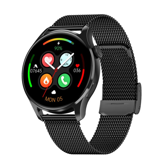 HD3 1.32 Inch Heart Rate Monitoring Smart Watch with Payment Function(Black Steel) - Smart Wear by buy2fix | Online Shopping UK | buy2fix