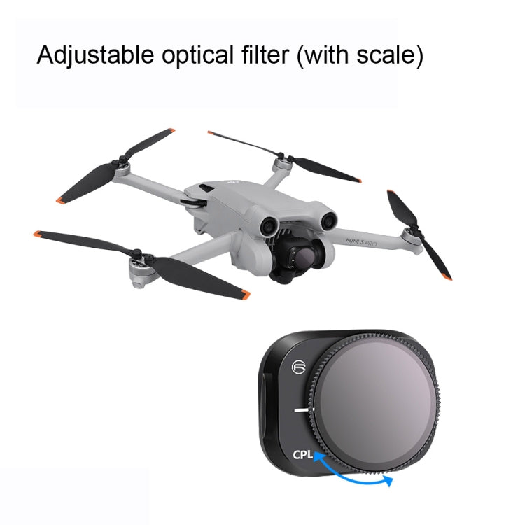 RCSTQ Aluminum Alloy Adjustable Filter Accessories for DJI Mini 3 Pro,Style: ND16 - DJI & GoPro Accessories by RCSTQ | Online Shopping UK | buy2fix