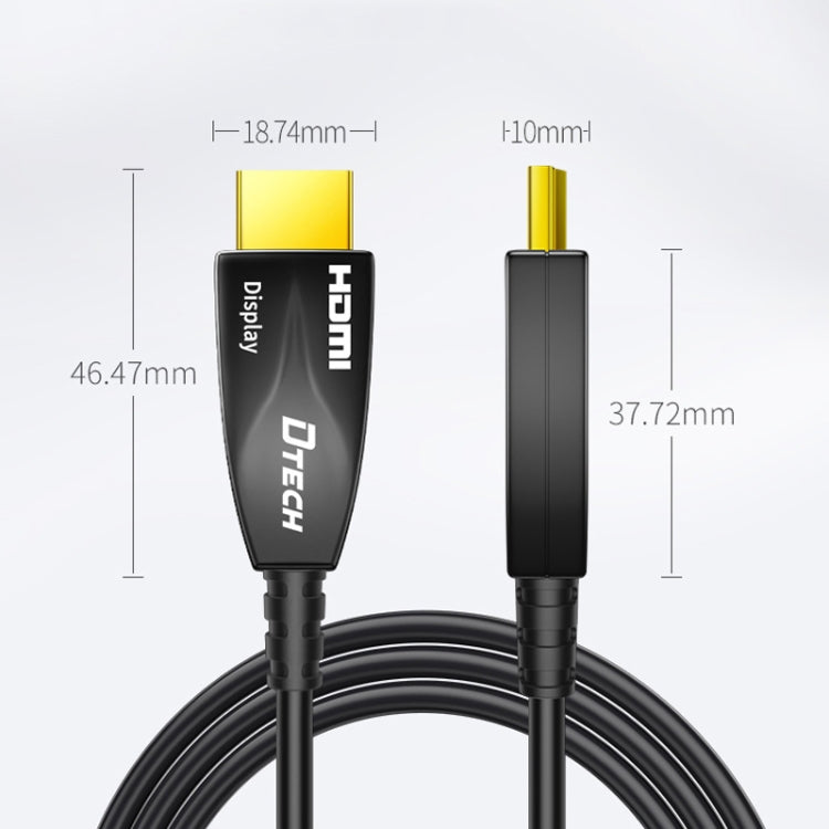 DTECH HDMI 2.0 Version Fiber Optical Line 4K 60Hz Large Screen TV Engineering Wiring, Length: 40m - Cable by DTECH | Online Shopping UK | buy2fix