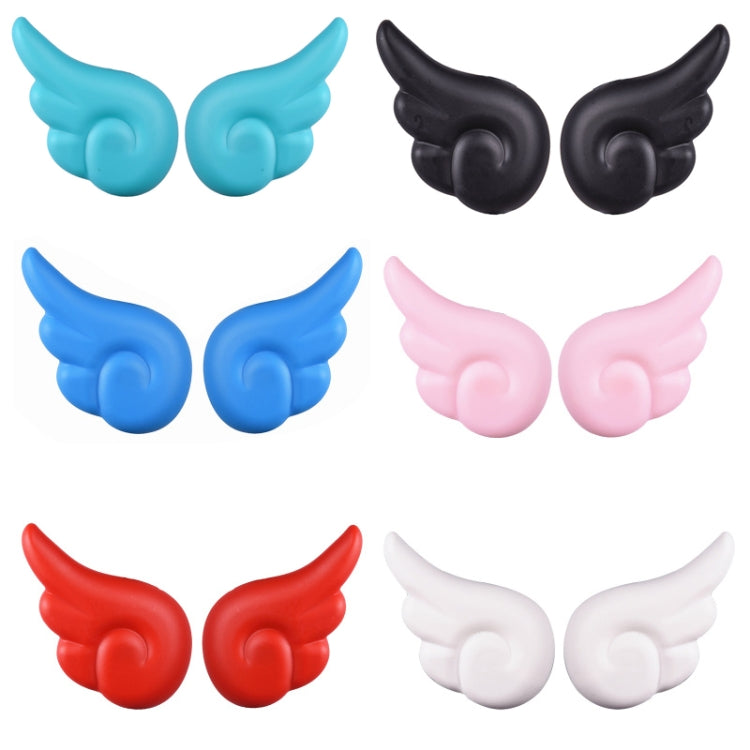 2 Pairs Motorcycle Helmet Angel Wings Decoration(White) - In Car by buy2fix | Online Shopping UK | buy2fix