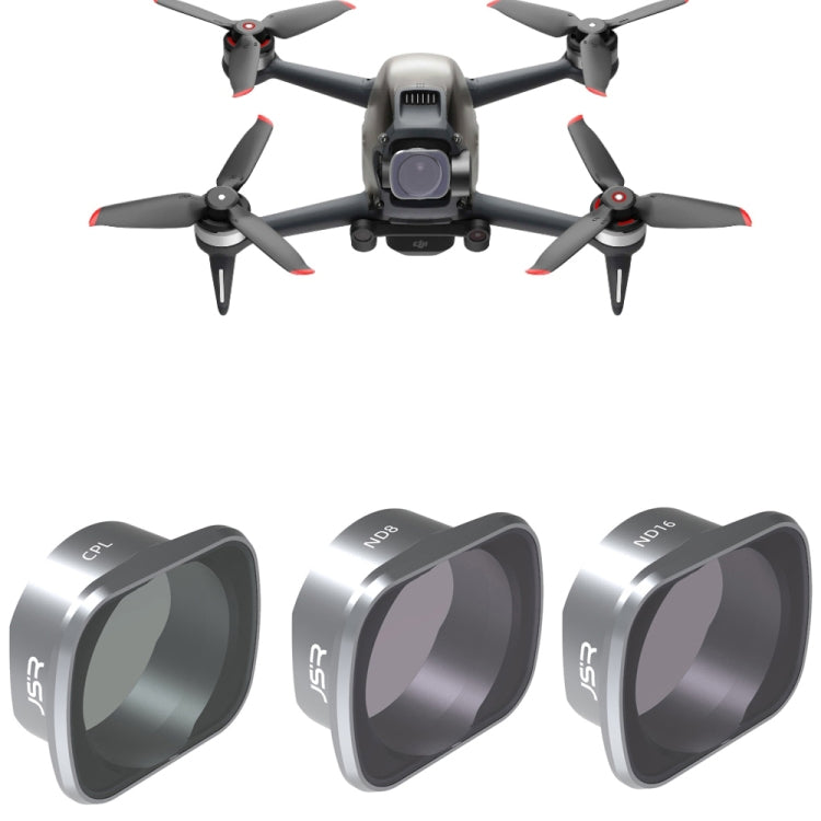 JSR  Drone Filters for DJI FPV COMBO ,Model: CPL+ND8+ND16 - DJI & GoPro Accessories by JSR | Online Shopping UK | buy2fix