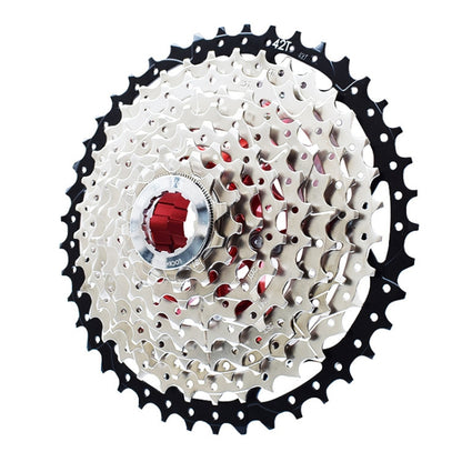 VG Sports Split Mountain Bike Lightweight Cassette Flywheel, Style: 9 Speed 46T (Silver) - Outdoor & Sports by VG Sports | Online Shopping UK | buy2fix