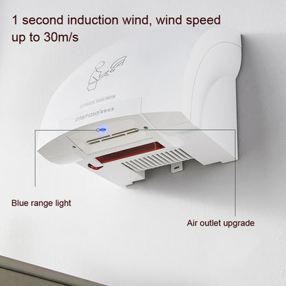 Interhasa 220V Automatic Electric Hand Dryer Mini  Induction Hand Drying Machine,Style: Single Hot,CN Plug - Home & Garden by buy2fix | Online Shopping UK | buy2fix