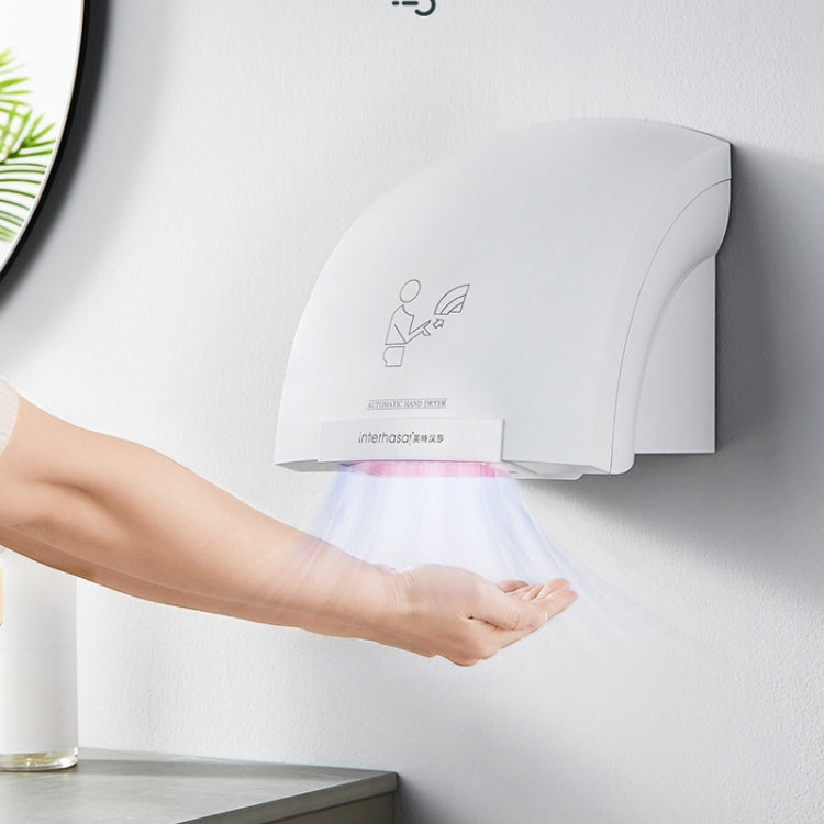 Interhasa 220V Automatic Electric Hand Dryer Mini  Induction Hand Drying Machine,Style: Hot and Cold,CN Plug - Home & Garden by buy2fix | Online Shopping UK | buy2fix